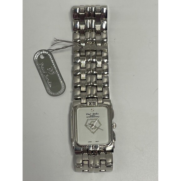 Paul Jardin Men’s Silver Superman Symbol Watch Working Battery - Picture 1 of 9